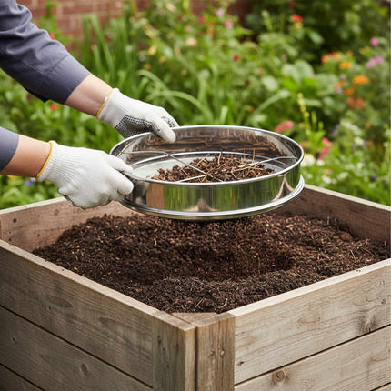 Garden Sieve 5-in-1 Set, Stainless Steel, Ø 30 cm