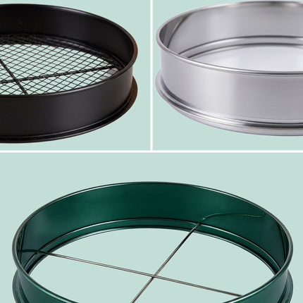 Garden Sieve 5-in-1 Set, Stainless Steel, Ø 30 cm