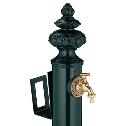 Garden Standing Fountain, 83 cm – Tap, Basin, Hose Holder