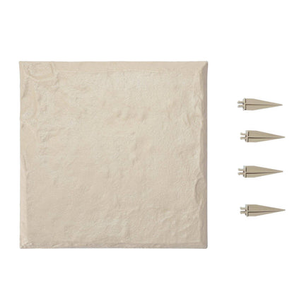 Garden Stepping Stones 16-Pack, 15.5 in Square, Beige