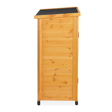 Garden Storage Cabinet with Roofing Felt, Weather-Resistant