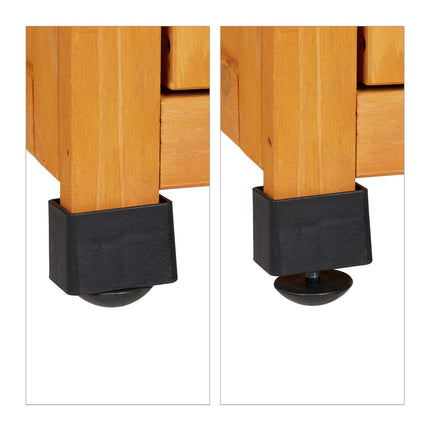 Garden Storage Cabinet with Roofing Felt, Weather-Resistant