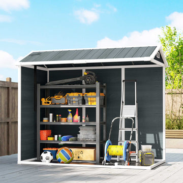 Garden Storage Shed, 2.77 m², Double Doors, Windows, Lock