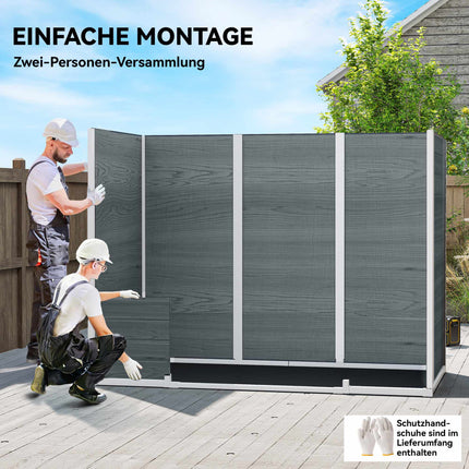 Garden Storage Shed, 2.77 m², Double Doors, Windows, Lock