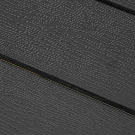 Garden table in black aluminum - weatherproof and durable