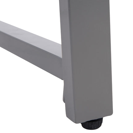 Garden side table, tempered glass, poly rattan & aluminium
