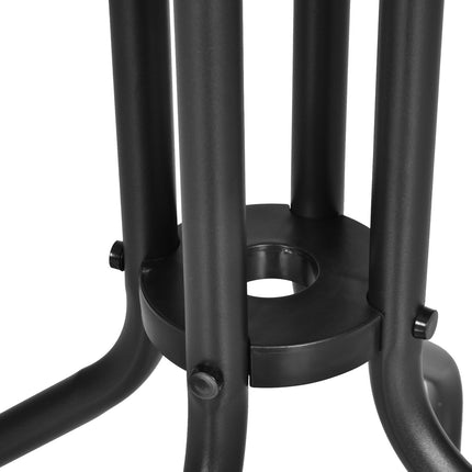 Round Garden Table in Metal & Glass - Ø60 X H70 cm
