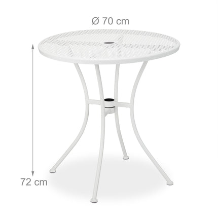 Garden Table with Umbrella Hole