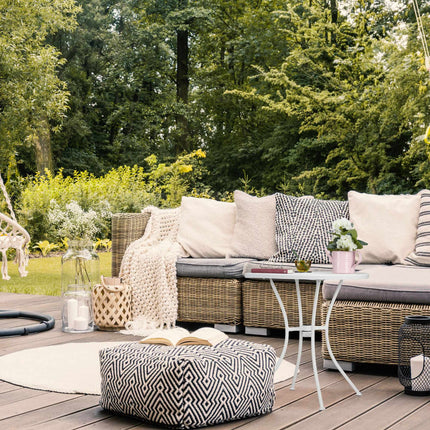 Garden Table with Umbrella Hole