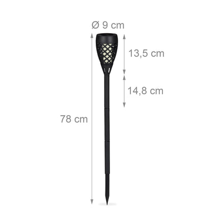 Garden Torch Solar Set of 2