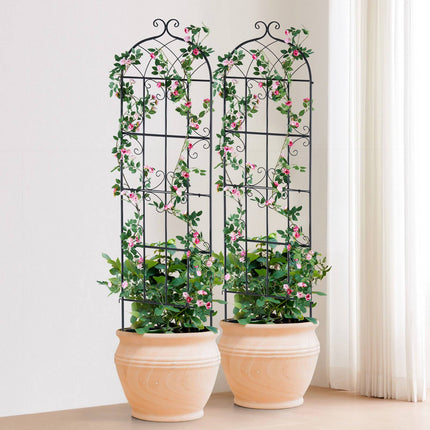 Garden Trellis, 71 x 20 in, Rustproof Metal, 6-Pack