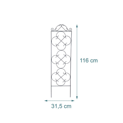 Garden Trellis Set of 4, Metal Climbing Plant Support
