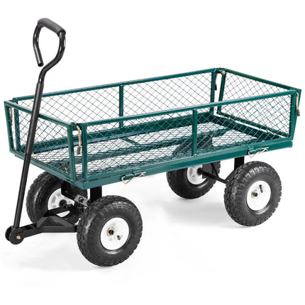 Garden Utility Cart, 330 lb, 10-Inch Pneumatic Wheels