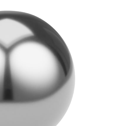 Garden balls in stainless steel, set of 6