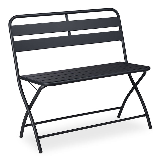 Garden bench foldable 2-seater