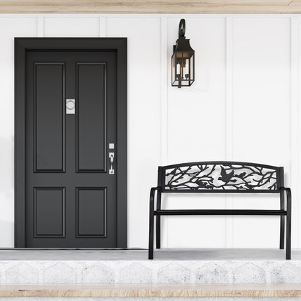 Garden bench in bird design