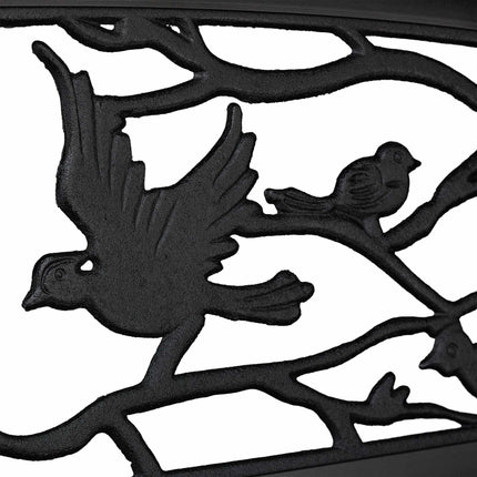 Garden bench in bird design