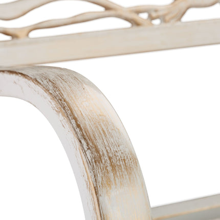 Garden bench in bird design