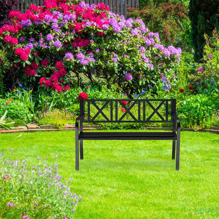 Garden bench metal