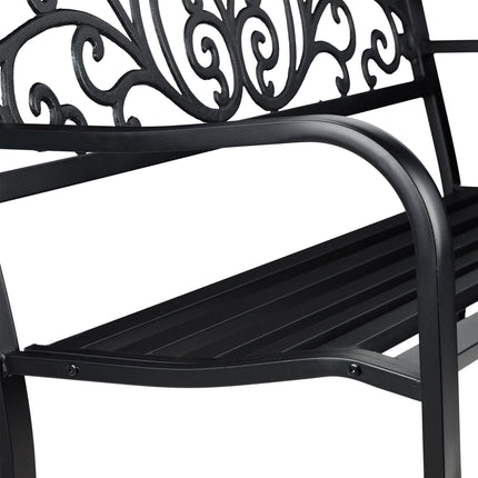 Garden bench metal ornament