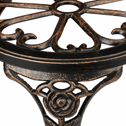 Garden bench with roses