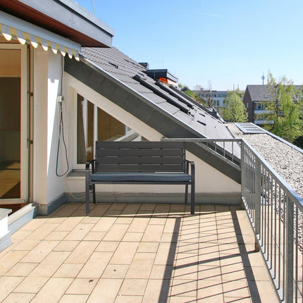 Garden bench with seat cover