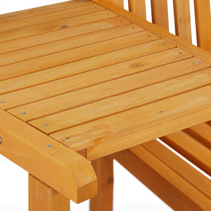 Garden bench with table