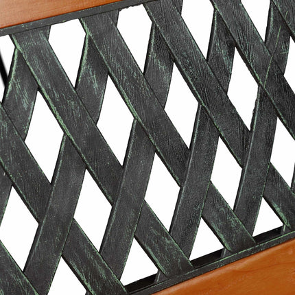 Garden bench wood & cast iron