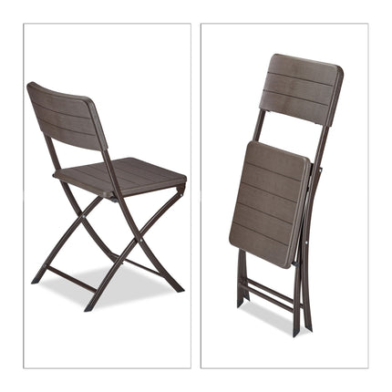 Garden chairs, set of 2 Wooden Optics