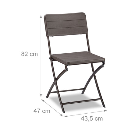 Garden chairs, set of 2 Wooden Optics