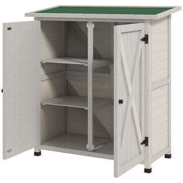 Weatherproof Garden Shed, Double Door, Asphalt Roof