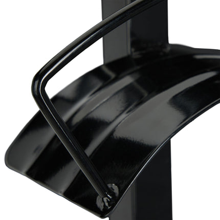 Garden faucet with hose holder