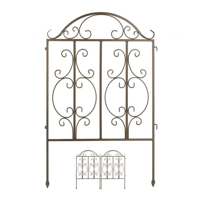 Garden fence with 3 panels