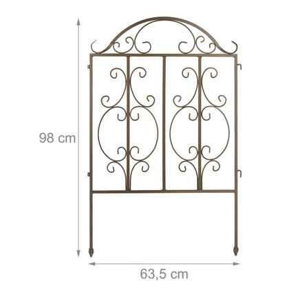 Garden fence with 3 panels
