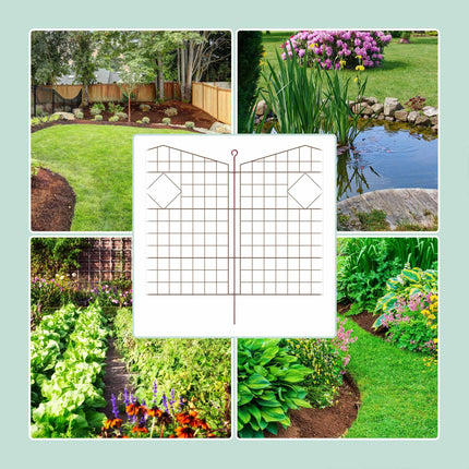 Garden fence with arches, 5 parts