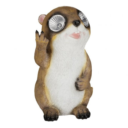 Garden figure Marmot with sunglasses