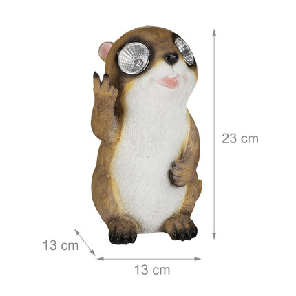 Garden figure Marmot with sunglasses