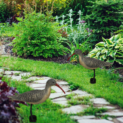 Garden figure bird set of 2