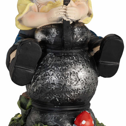 Garden gnome with lantern