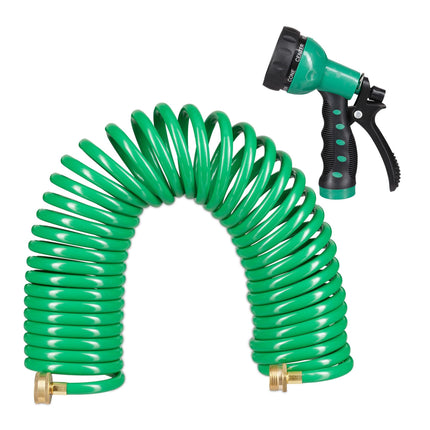 Garden hose with spray gun 10 m