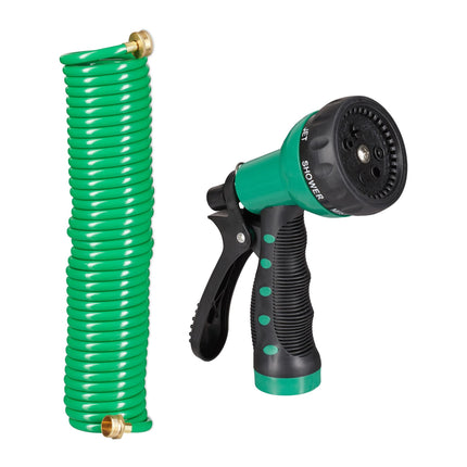 Garden hose with spray gun 10 m