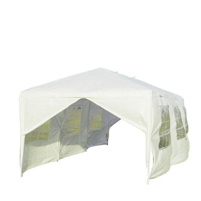 Garden pavilion 3x9m party tent garden tent UV protection tent white