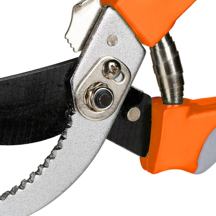 Garden shears Bypass in grey-orange