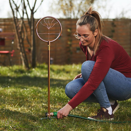 Garden sprinklers with spiral