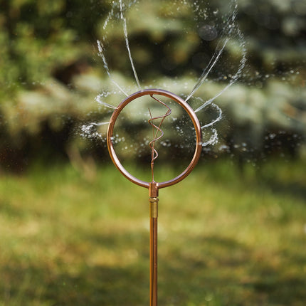 Garden sprinklers with spiral