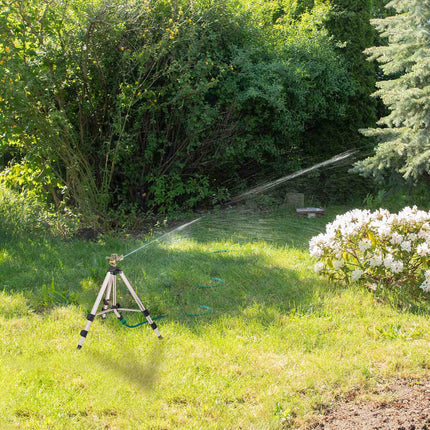 Garden sprinkler with adjustable stand