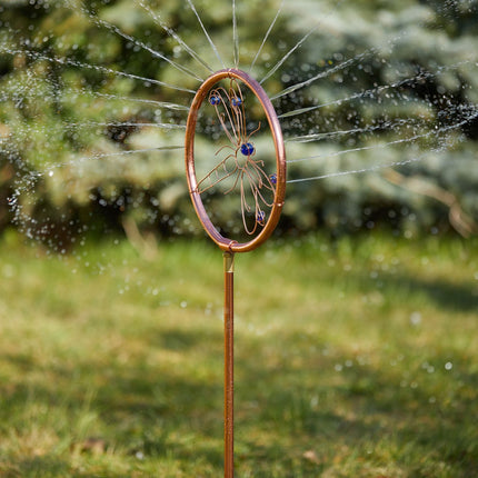 Garden sprinkler with dragonfly