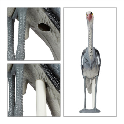 Garden statue heron