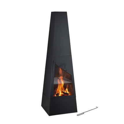 Garden stove with grill function