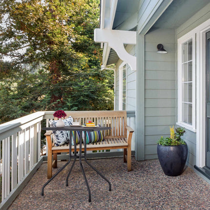Garden table in black rattan look